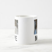Funny Joke Unhappy Cat Nope Kaffeetasse (Mittel)