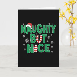 Funny Joke Weihnachts-Spaß Naughty Aber Nice Karte