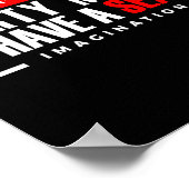 Funny Jokes Saying Men Women Novelty Apparel I Don Poster (Ecke)