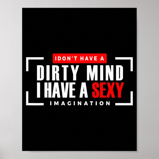 Funny Jokes Saying Men Women Novelty Apparel I Don Poster (Vorne)