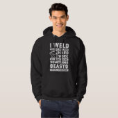 Funny Jokes Welder gestörte Vintage Schweißnaht Hoodie (Vorne ganz)