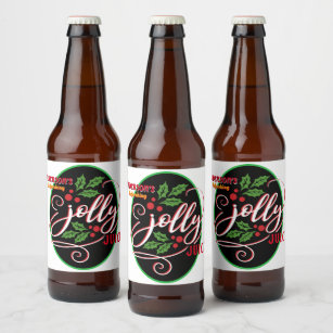 Weihnachten Bier Alkoholflaschen Etiketten Zazzle De