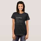 Funny Jonathan Name Meaning - Jonathan Personalize T-Shirt (Vorne ganz)
