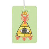 Funny Jordan Peterson Lobster Crown Hierarchy Meme Autolufterfrischer (Vorderseite)