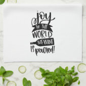 Funny Joy Der Wein wird gegossen Geschirrtuch (Gefaltet)