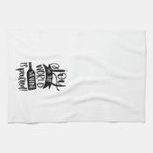 Funny Joy Der Wein wird gegossen Geschirrtuch (Horizontal)