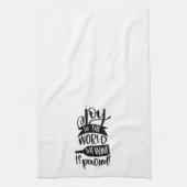 Funny Joy Der Wein wird gegossen Geschirrtuch (Vertikal)