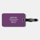 Funny Joy Mountain Winter Holiday Alpaca Llamas Gepäckanhänger (Rückseite horizontal)