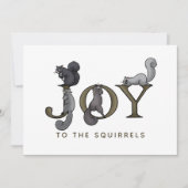 Funny Joy to the Squirrels Weihnachten (Vorderseite)