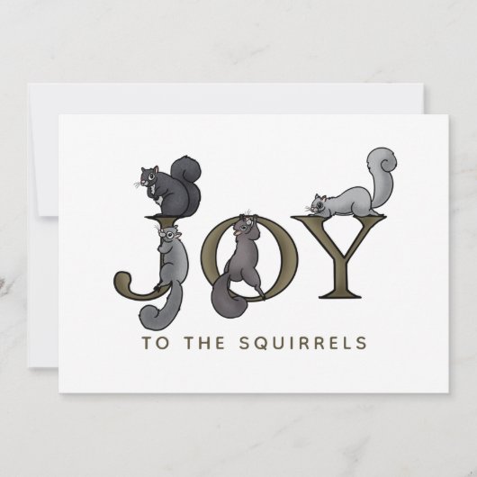 Funny Joy to the Squirrels Weihnachten (Vorderseite)
