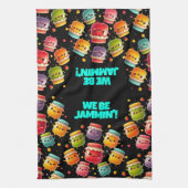 Funny Joyful Jumping Jars Jubilant Jam Geschirrtuch (Vertikal)