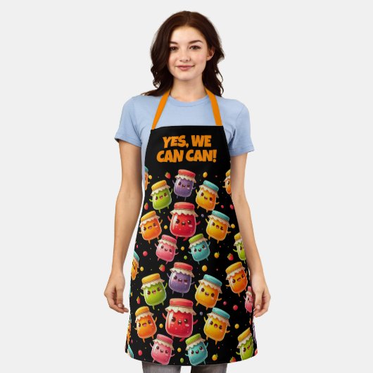 Funny Joyful Jumping Jars Jubilant Jam Schürze (Getragen)