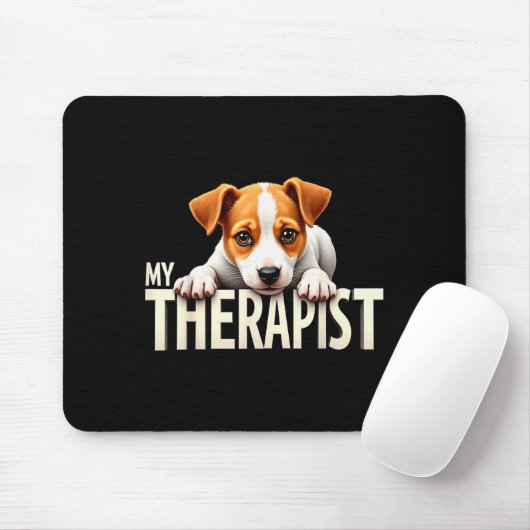 Funny Jrt Puppy My Therast Jack Russell Terrier Do Mousepad (Mit Mouse)