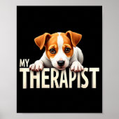 Funny Jrt Puppy My Therast Jack Russell Terrier Do Poster (Vorne)
