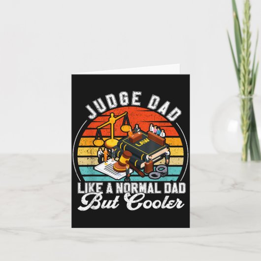 Funny Judge Gift Judge Dad Judge Top Judge Gift Karte (Vorderseite)