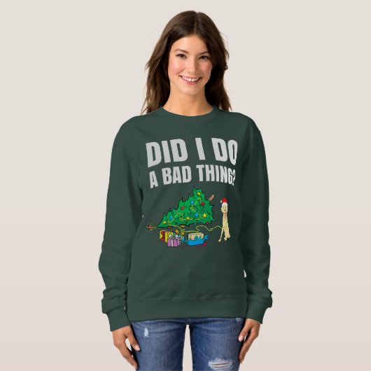 Funny jüdische Dackel Menorah Happy Hanukkah Chan Sweatshirt (Vorne ganz)