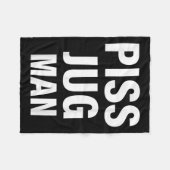 Funny Jug Man Apparel  Fleecedecke (Vorderseite (Horizontal))