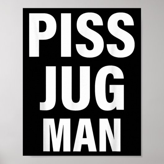 Funny Jug Man Apparel  Poster (Vorne)