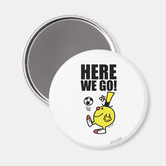 Funny Juggling A Soccer Ball Magnet (Vorderseite/Rückseite)