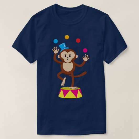 Funny Juggling Circus Affe Ape T Geschenk T-Shirt (Design vorne)