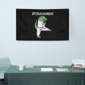 Funny Jujitsu, T-Rex Jiu Jitsu Black Belt Geschenk Banner (Messeveranstaltung)
