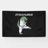 Funny Jujitsu, T-Rex Jiu Jitsu Black Belt Geschenk Banner (Horizontal)