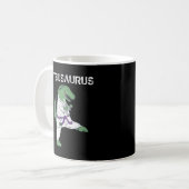 Funny Jujitsu, T-Rex Jiu Jitsu Black Belt Geschenk Kaffeetasse (Vorderseite Links)