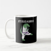 Funny Jujitsu, T-Rex Jiu Jitsu Black Belt Geschenk Kaffeetasse (Links)