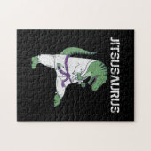 Funny Jujitsu, T-Rex Jiu Jitsu Black Belt Geschenk Puzzle (Horizontal)