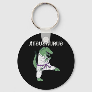 Funny Jujitsu, T-Rex Jiu Jitsu Black Belt Geschenk Schlüsselanhänger