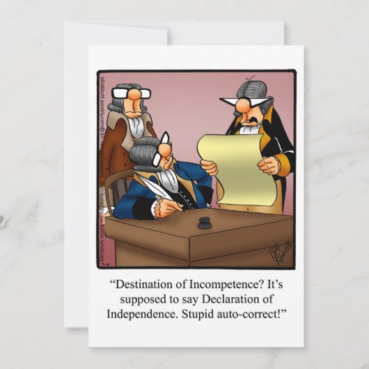 Funny July 4. Party Einladung (Vorderseite)