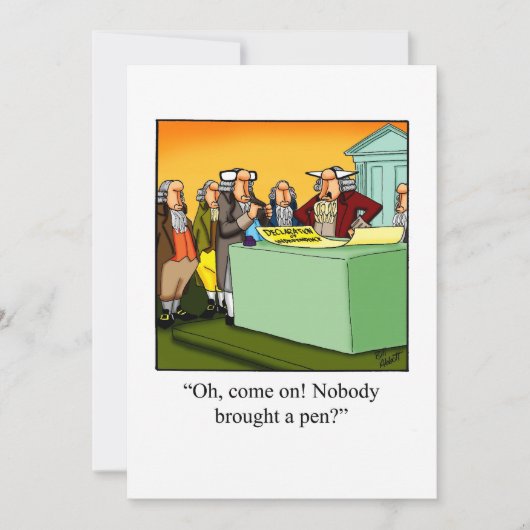 Funny July 4. Party Einladung (Vorderseite)