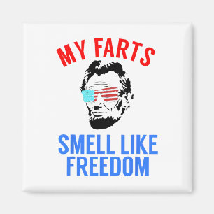 Funny July 4. Party - Funny Abe Lincoln T-Shirt Magnet