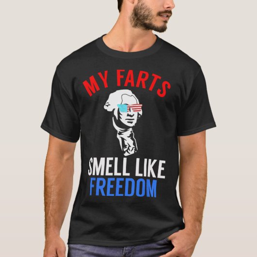 Funny July 4. Party - Funny George Washington T-Sh T-Shirt (Vorderseite)