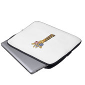 Funny July 4th US Flag Patriotic Giraffe Laptopschutzhülle (Vorne Knopf)