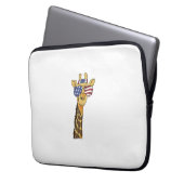 Funny July 4th US Flag Patriotic Giraffe Laptopschutzhülle (Vorderseite Links)