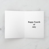 Funny July Fourth Grußkarte Karte (Innenseite)