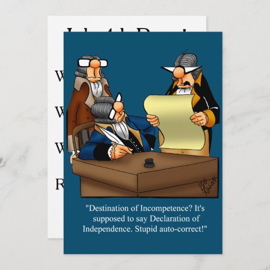 Funny July Vierte Party Einladungen (Vorne/Hinten)