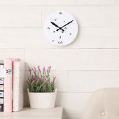 Funny Jumbled Hours Kinderzimmer Schlafzimmer Deko Runde Wanduhr
