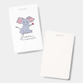 Funny Jumbo-Elefant Ausweis (Front & Back)