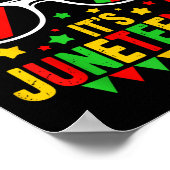 Funny Juneteente Boys Teens kids Bruh Juneteen Poster (Ecke)