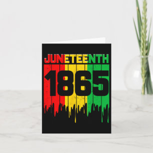 Funny Juneteenth 1865 African Men Women Boy Girl K Karte