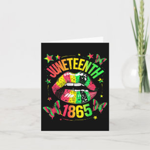 Funny Juneteenth 1865 Black Queen Vibes Freedom Li Karte