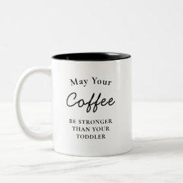 Funny Junge Mutter Gift l Modern Typografy Mothers Zweifarbige Tasse