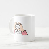 Funny Junge Mutter Happy Mütter Day Gift Kaffeetasse (Vorderseite Links)