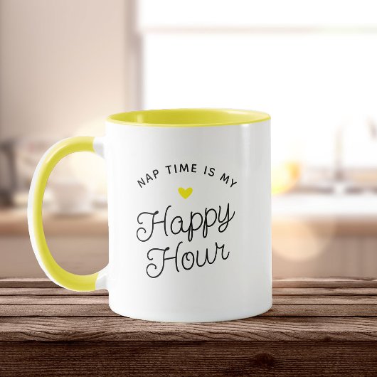 Funny Junge Mutter Nickerchen Zeit Happy Hour Müde Tasse