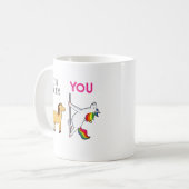 Funny Junge Mutter Unicorn Kaffeetasse (Vorderseite Links)