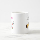 Funny Junge Mutter Unicorn Kaffeetasse (Mittel)