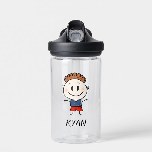 Funny Junge Trinkflasche (Vorne)