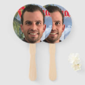 Funny Junggeselinnen-Abschied Groom Picture Foto Fächer (Vorne und Hinten)